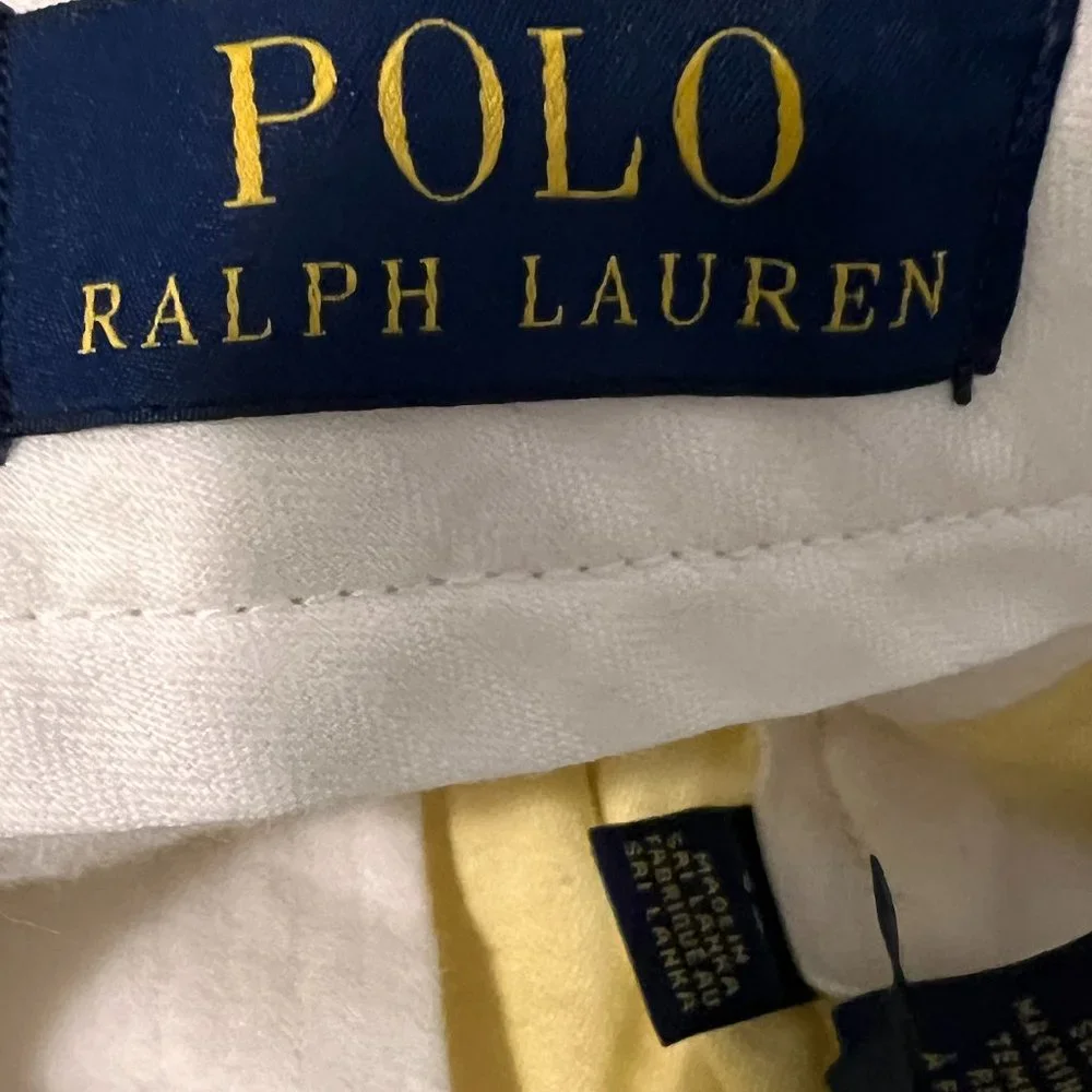 Polo Ralph Lauren 32 X10 yellow 100% cotton shorts